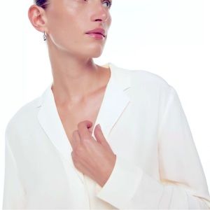 Babaton 2xs Monocle Shirt Blouse White
